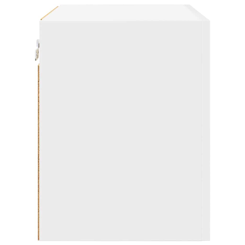 Wall Mounted Cabinet with Door 2 pcs White 50 x 31 x 40 cm Engineered Wood