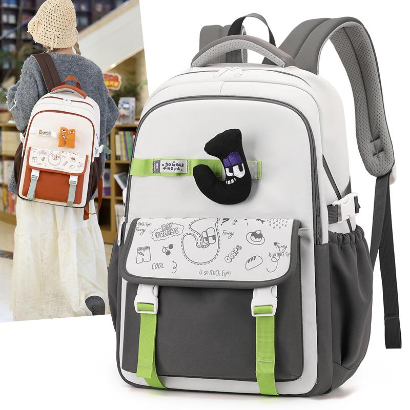 Student Light Schoolbag Grade 3-6 Large Capacity Backpack For Boys Girls Ridge Protection Backpack