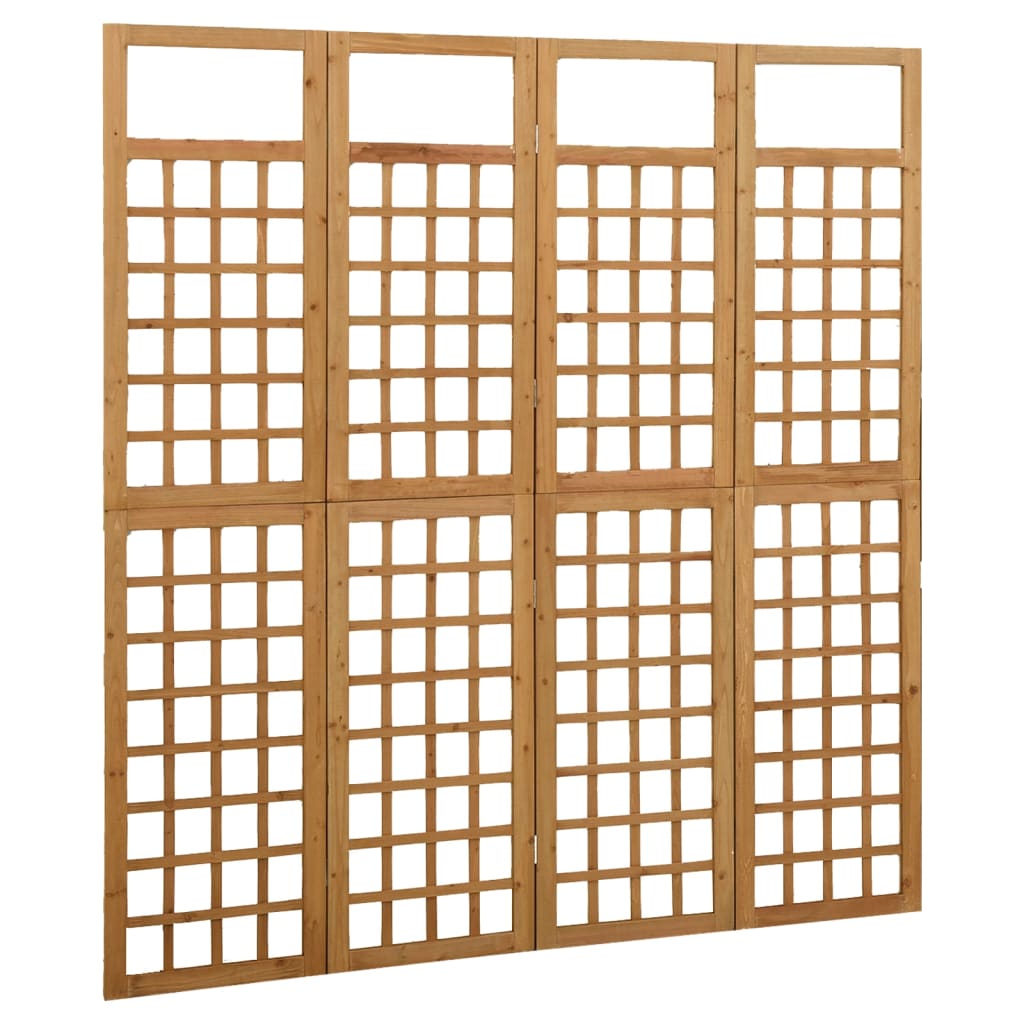Rankgitter 4-teilig Massivkiefernholz 161 x 180 cm