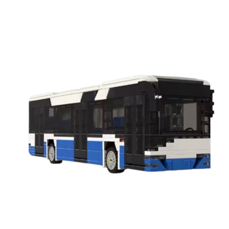 Building Block MOC-178226 Low Floor Bus Long-distance Bus Construction Splicing 615PCS Children's Birthday Gifts Christmas Toys