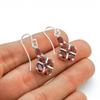 Sterling Silver Garnet Gemstone Earrings: Designer Jewelry Gift