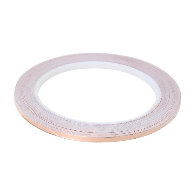 20m Copper Foil Tape Single Sided Conductive Adhesive for Crafts Repair Paper Circuits EMI Shielding Grounding Guitars