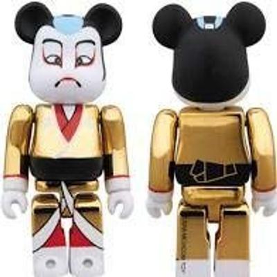 MEDICOM TOY BERBRICK Kabuki Bearbrick Tokyo Solamachi Skytree Gold Plating 100