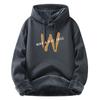 Men's hoodie autumn and winter new sweater cotton thickened loose men's jacket