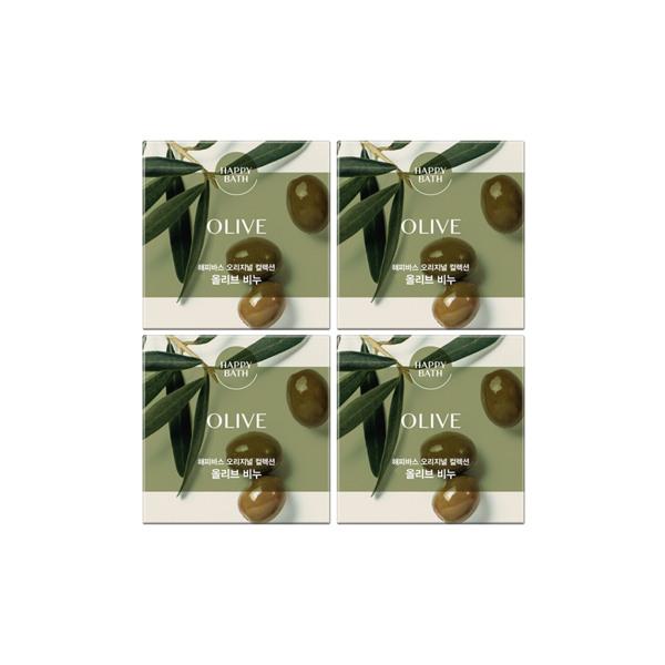 HAPPY BATH Original Collection Olive Soap 4 Pack