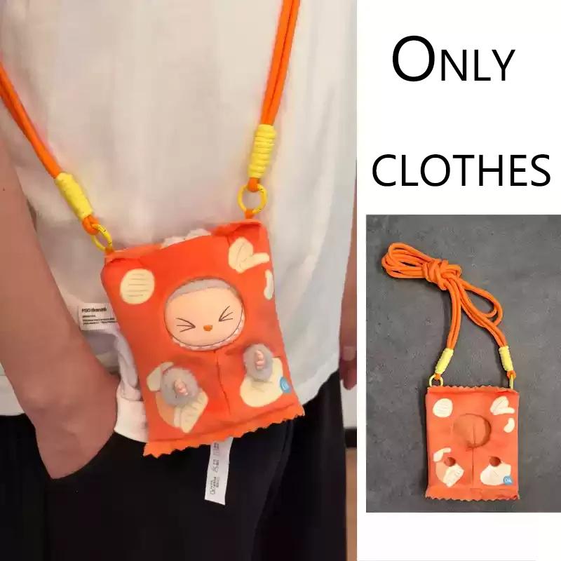 For Labubu Clothes Wacky Mart Friend Shrimp Handmade Clothing Accessory Customization V1 V2 V3 Dolls Bag Clothes Toys Hobbies