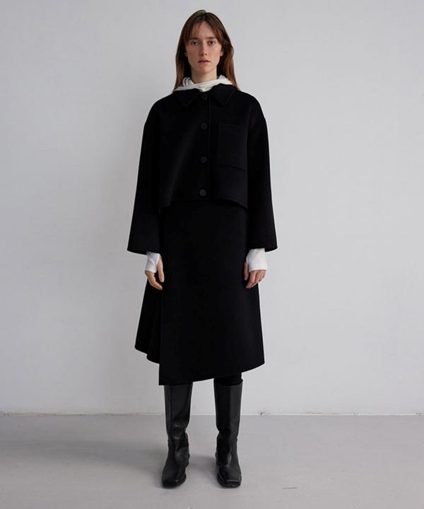Deolum Wrap Skirt_Black