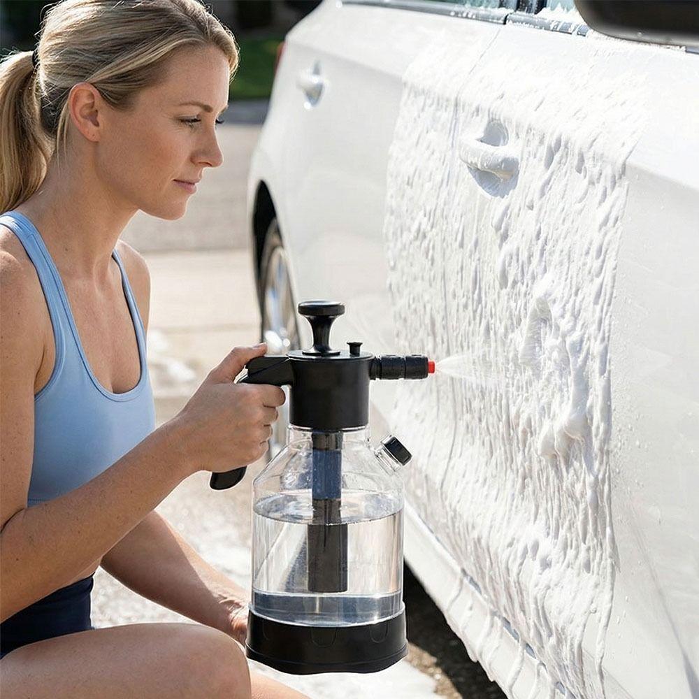 Side-Opening Lid Snow Foam 2L Capacity Pressure Spray Bottle Car Wash Sprayer  Floor Cleaning