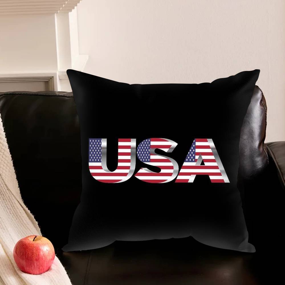Cool A-American Flag Pillowcase Living Room Sofa Cushion Cover Bedroom Room Bed Pillow Cover Home Decoration