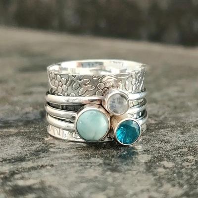 Vintage Chic Bohemian Ring for Men Personality Souvenir Gift Accessory
