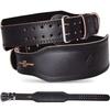 Weightlifting Belt - Aqf - Wl-4blbl - Genuine Cowhide - 10.2 Cm - Padded Lumbar Support