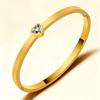 European & American Titanium Steel Heart-Shaped Diamond Couple Bracelets for Men & Women