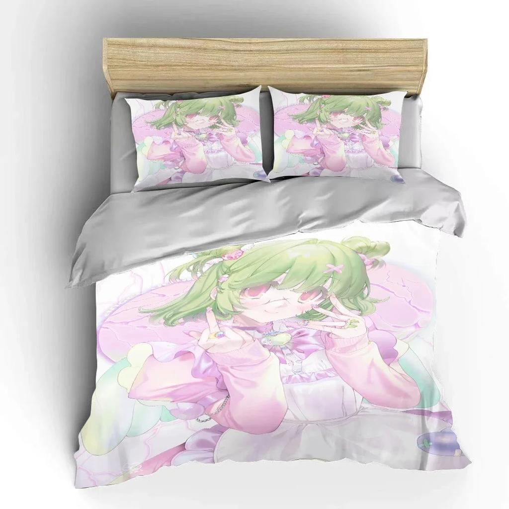 Japanese 3D Anime Moe Double Bed Duvet Cover Luxury European Bedding Sets Soft Pillow Cases Home Textiles