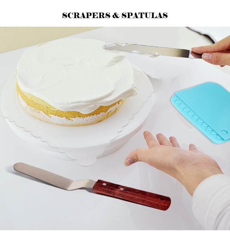 Snap-Lock Removable Bottom Cake Pan & 47-Piece Non-Stick Baking Set with Icing Nozzles