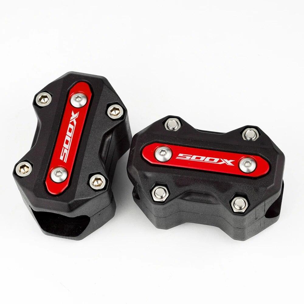 Fits For Honda CB500X CB500F NC750X NC 750X all year Motorcycle Engine Guard Bumper Protector Decorative Block With Laser LOGO