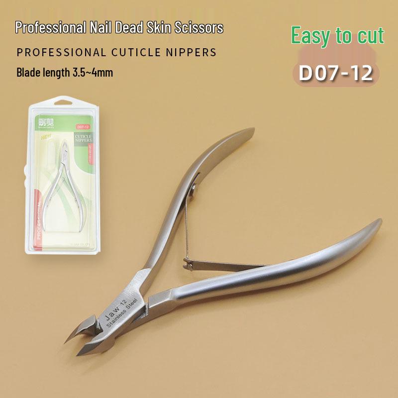 

Vietnam Easy Cut Stainless Steel Cuticle Scissors D07-14 Frosted Manicure Tool Set.