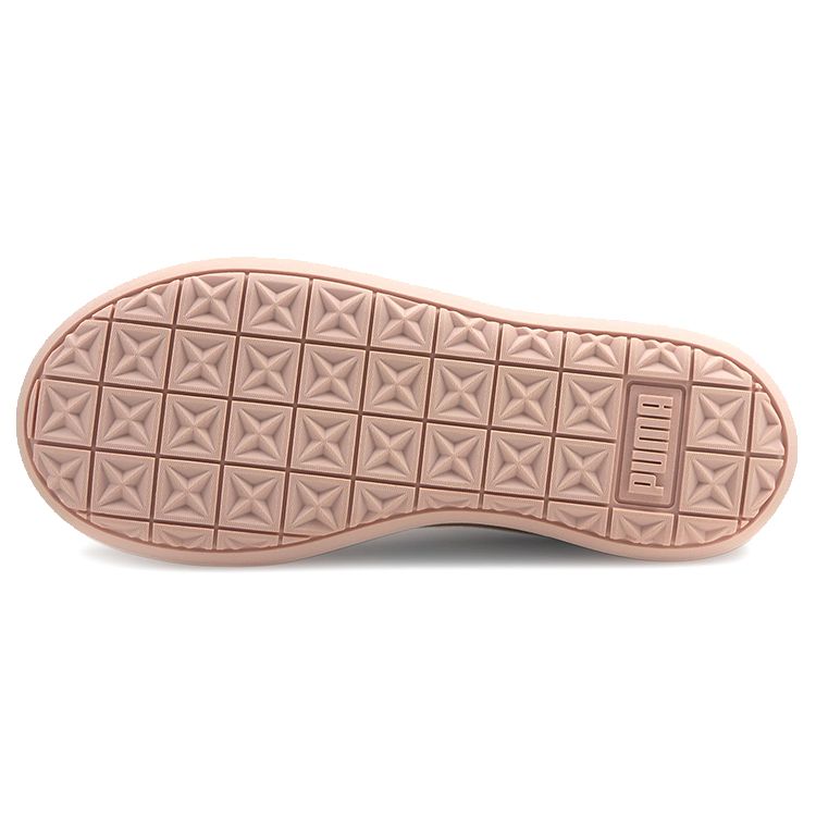 Puma Suede Mayu Thick Sole Wraparound Shock Absorption Wear-Resistant Lightweight Breathable Low-Top Skate Shoes Women Sneaker White Orange 382581-03