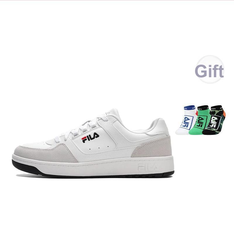 New FILA Arcade Low Skate Shoes 'White Grey' F12M342208FBW