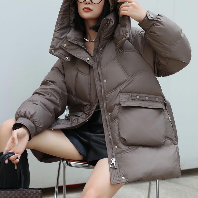 

Tatu Women s Mid-Length Hooded Down Jacket M