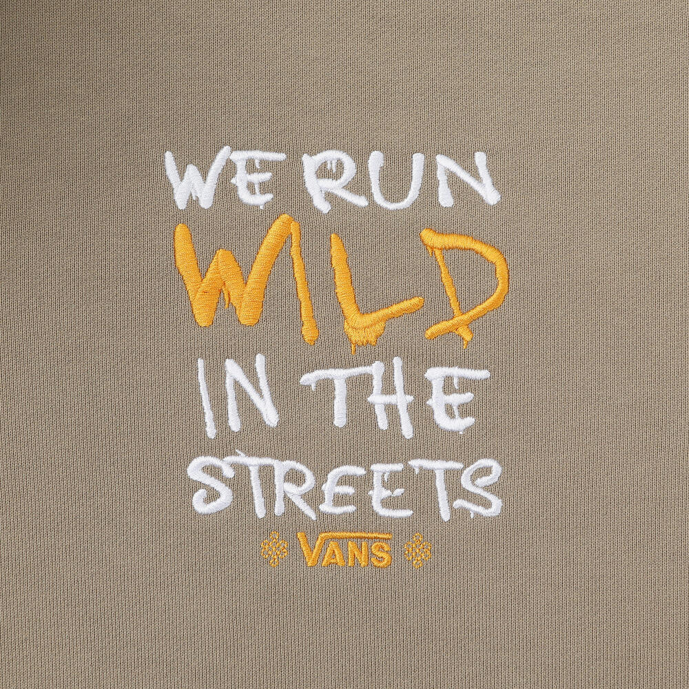 Vans Horse Cny Hooded Zipper Drop Shoulder Long Sleeve Sweatshirt Men sweatshirt VN000TJ01O3