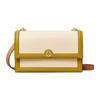 Tory Burch Logo Double T Fold Over Leather Envelope Bag Accordion Crossbody Shoulder Bag Mini Women Bags Green Cream 90445-131