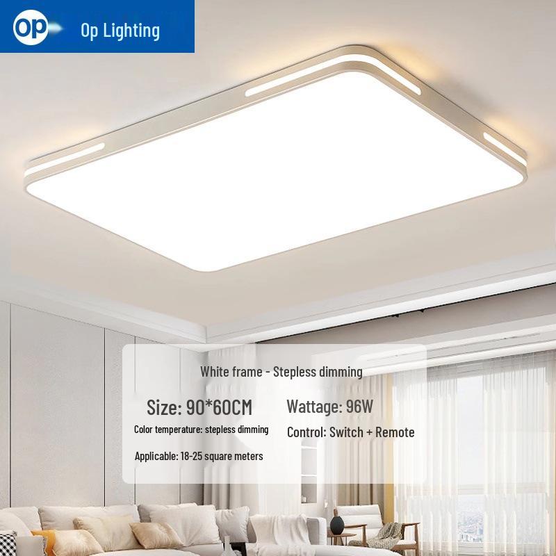 Ultra-Thin Minimalist LED Ceiling Light for Living Room, Dining Room, Bedroom - Modern Whole House Lighting Package