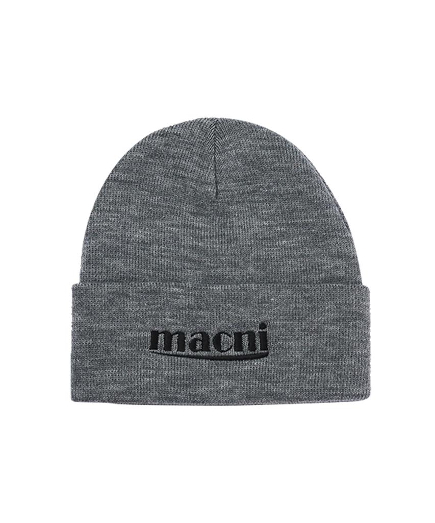 Makeuni Logo Knit Beanie_Grey