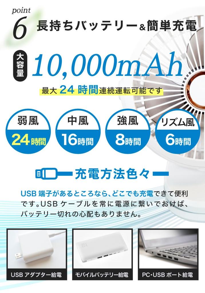 USB Desk Desktop DC Fan Rhythm Heatstroke Outdoor Clip-on Fan, 10000mAh, Wall-Mounted, Fan, Rechargeable, Motor, Handy, Compact, Clip-on, Mini, Quiet,