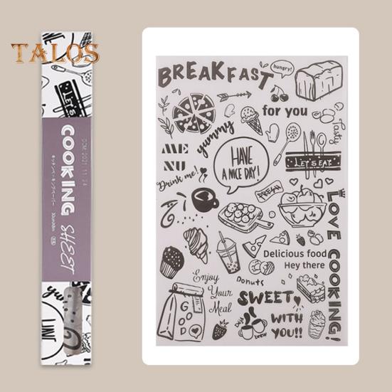 1 Roll Baking Cooking Paper Food Packaging Heat Resistant Eco-Friendly Fryer Safe Non-Stick Baking Paper Food Supply