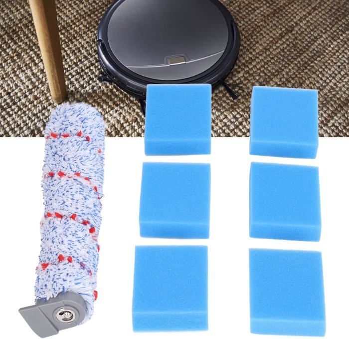 AIMOONSA - Filtres éponges pour rouleau-brosse HF10E‑01 (bleu) — pièces de rechange