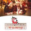 Hölzerner Weihnachtskalender Kreativer Adventskalender Dekoration mit beweglichen Blöcken