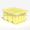 Silicone Ice Cube Tray with Lid: 4-Grid Frozen Soup & Food Storage Box