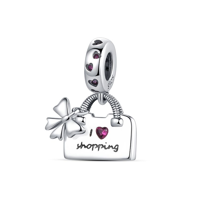 Girl Life Series High Heels Lipstick Perfume Charms Sewing Machine Weaving Charms Copper Fit Original Bracelet Gift