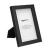 Amazon Basics Rectangular Photo Frames with Mats, 13x18cm, Mat 10x15cm, Black, 2-Pack