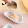 Flat Cat Plate Ceramic Cats Feeding Bowl, Whisker Friendly Kitten Food Dish, Anti Fatigue Dish Wide Shallow Pet Feeder for Dry Wet