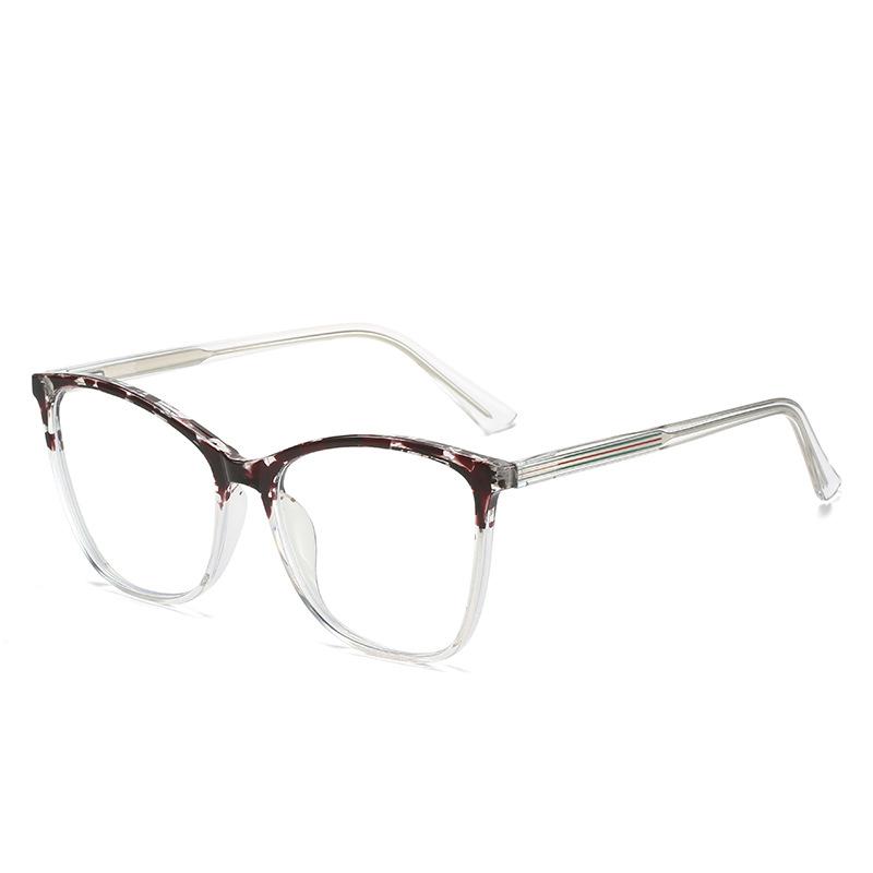 Ferrule Student Face Repair Glasses Frame Anti-Blue Light And Radiation-Resistant Cat'S Eye Tr Flat Mirror