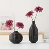 Black Minimalist Creative Decoration with Dried Flowers Flower Vases Entrance Desk Living Room Floral Arrangements Flower Vase