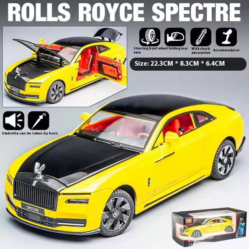 1:24 Modelli di Veicoli Giocattolo in Lega Lucida Rolls-Royce, Migliore Collezione per Appassionati di Veicoli, Regali di Natale/Compleanno