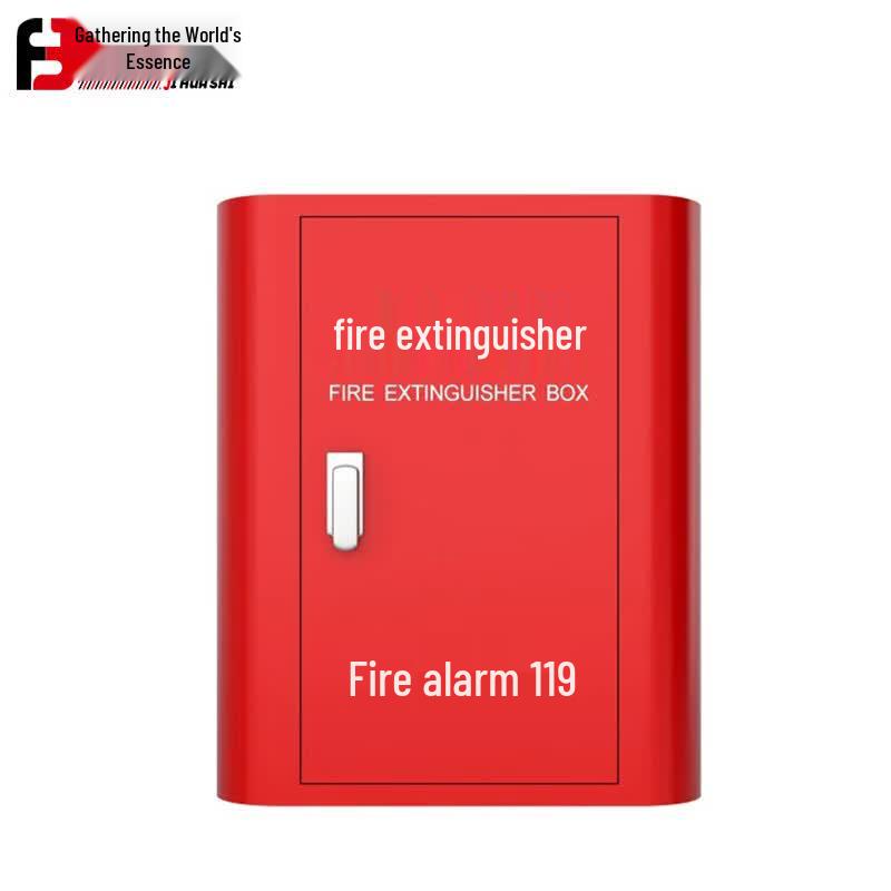 JHS Commercial Wall-Mounted Fire Extinguisher Storage Box красный