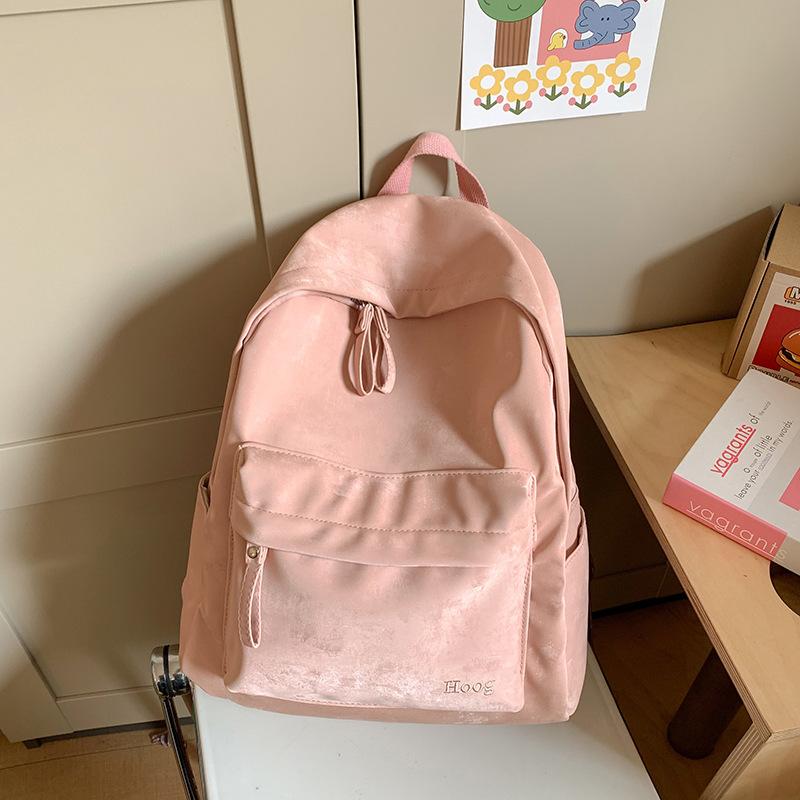 School bag Korean version of college students ins versatile large-capacity school bag simple and casual new travel backpack shoulder bag