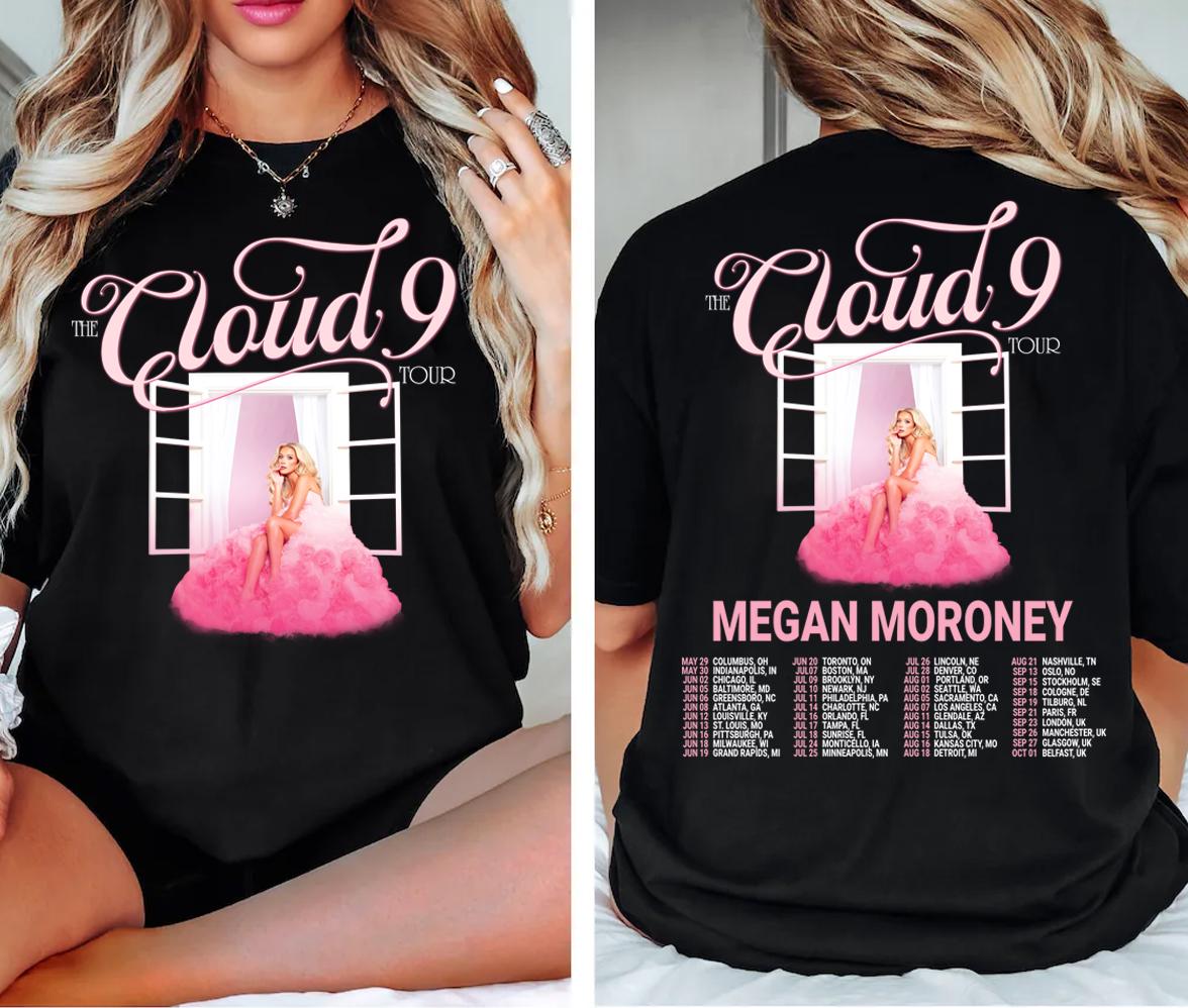 

Vintage Megan Moroney Cloud 9 Tour Shirt Pink Dress Graphic Cloud 9 Tour Shirt Pink Megan Moroney Music Album TShirt S