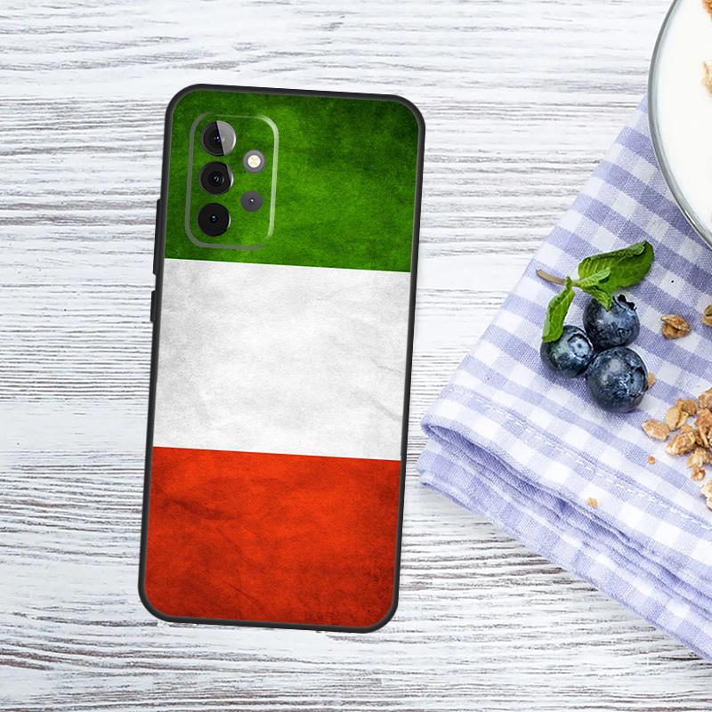 Italy Flag Case For Samsung Galaxy A53 A33 A13 A12 A32 A52 A14 A34 A54 A15 A25 A35 A55 A51 A71 Cover