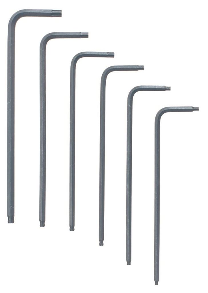 Ball Point Ball Black Oxide Set of 6 LTX6 11346 [BONDHUS] Torx® Star™ L-Wrench Set, Finish, (T6, T7, T8, T9, T10, T15) No.
