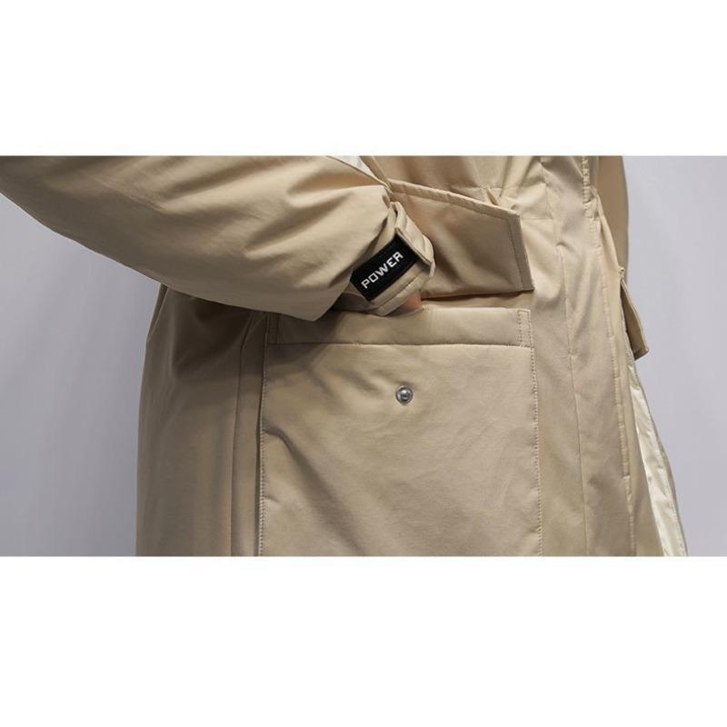 Abrigo Largo Acolchado de Moda para Mujer Cálido Ropa de Trabajo Chaqueta Parka Ajustada Invierno Algodón Ropa Exterior Moda