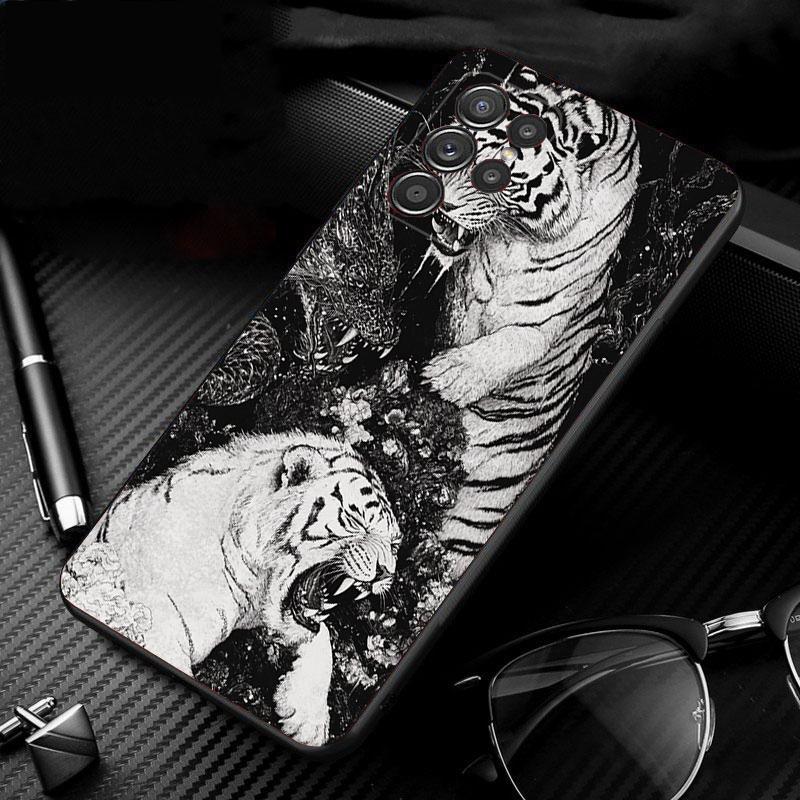 

Japanese tiger art tattoo designs Phone Case For Samsung Galaxy S25 S24 S23 S22 S21 Ultra S24 S23 S22 S21 S25 Plus S24 S25 FE S24Ultra
