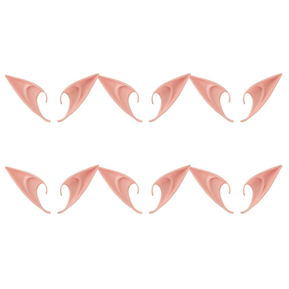 1-20Pairs Cosplay Latex Fairy Angel Elf Ears Halloween Masquerade Party Costumes Halloween Christmas Party Decor Supplies Props