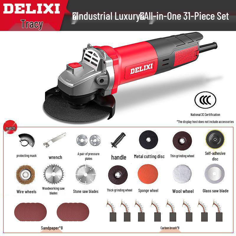 High-Power Multifunctional Angle Grinder and Polisher for Home Use