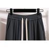 Dimanaf 2024 Plus Size New Long Pants Women Elastic Loose High Waist Vintage Solid Loose Soft Casual Drawstring Basic Trousers Wide Leg Pants 5XL