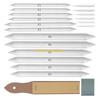 W89C 13/20Pcs Artists Sketching Drawing Tool Set Art Blending Set with Multiple Sizes Blending Stumps Tortillions Sandpaper