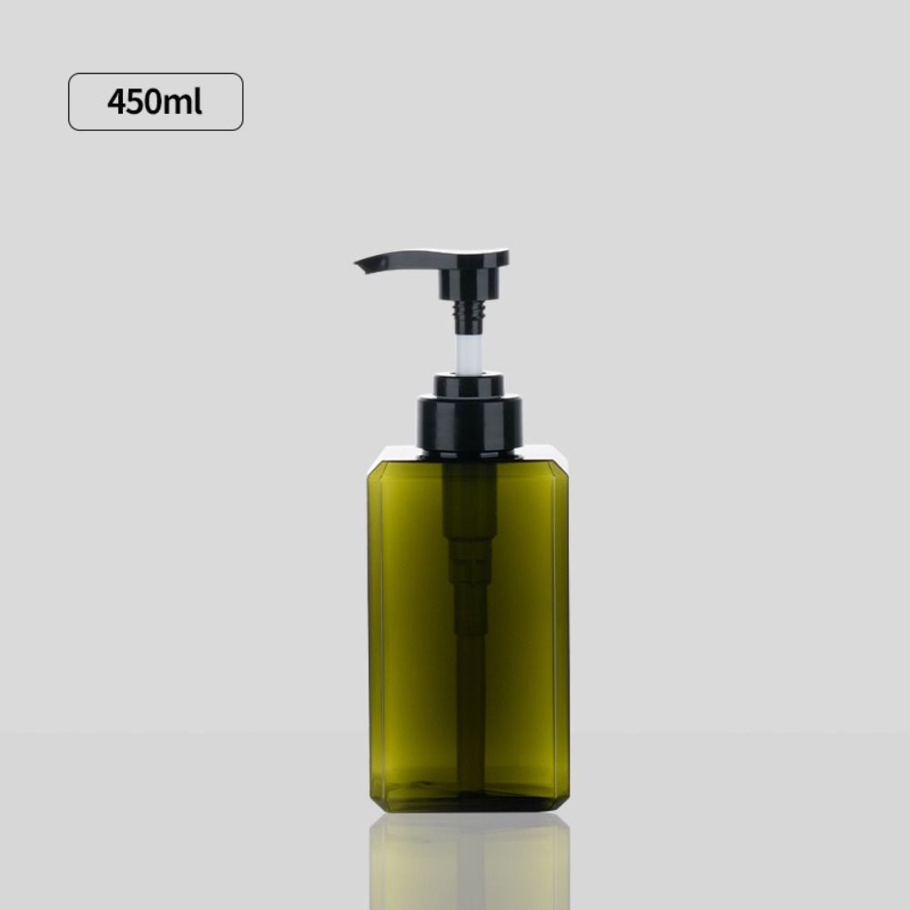 Square Liquid Soap Dispenser Plastic Shampoo Press Empty Bottles New Storage Bottles